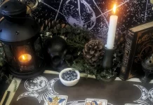 tapis de tarot pour tirer les cartes